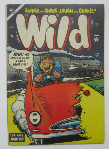 Wild #3 (Apr 1954, Atlas) VG 4.0 Carl Burgos cvr, Heath, Maneely, Everett art