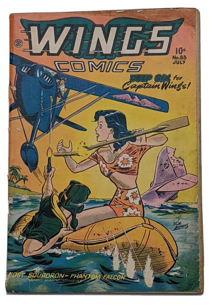 Wings Comics #83 (Jul 1947, Fiction House) Good 2.0 Howard Larsen art