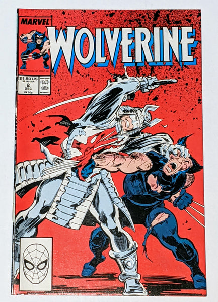 Wolverine #2 (Dec 1988, Marvel) VF 8.0 Silver Samurai and Jessica Drew app