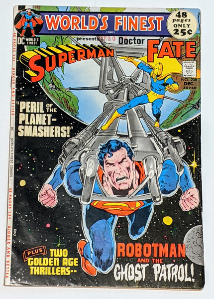 World's Finest # 208 (Dec 1971, DC) FN 6.0 Doctor Fate appearance Neal Adams cvr