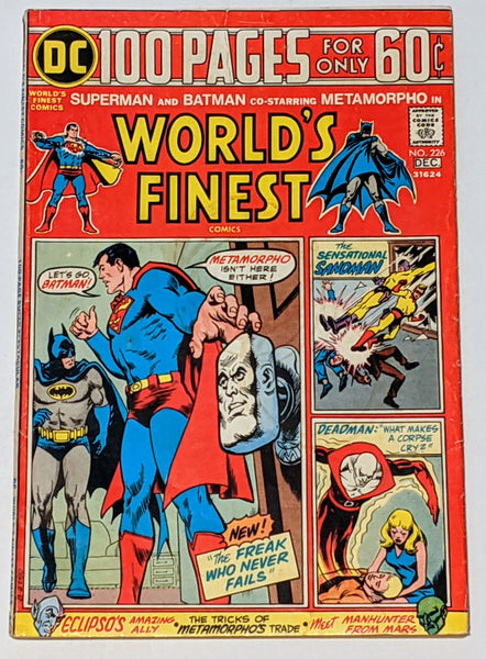 World's Finest # 226 (Dec 1974, DC) VG+ 4.5 100 pages Nick Cardy cover