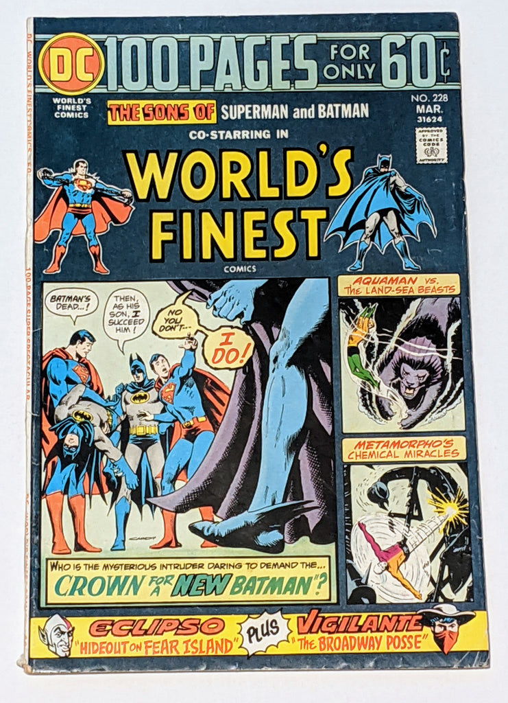 World's Finest # 228 (Apr 1975, DC) VG+ 4.5 100 pages Nick Cardy cover