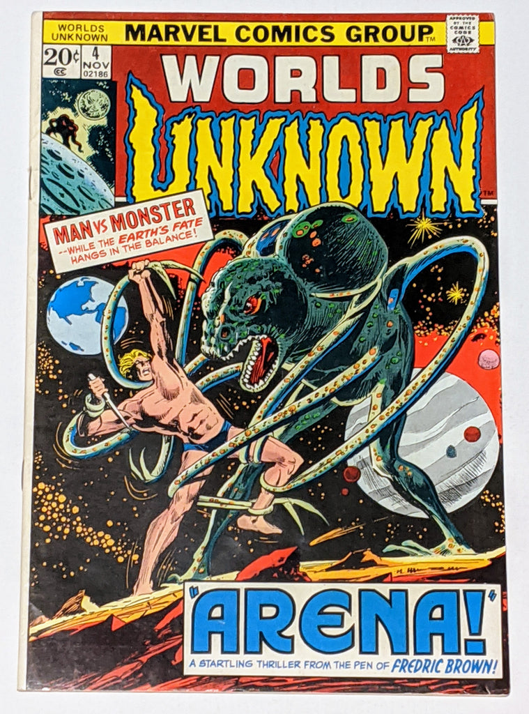 Worlds Unknown #4 (Nov 1973, DC) F/VF 7.0 Adaptation of Fredric Brown's Arena